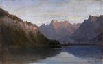 Alexei Petrowitsch Bogoljubow  - Bilder Gemälde - Lake Geneva