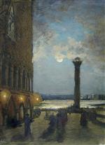 Alexei Petrowitsch Bogoljubow  - Bilder Gemälde - Night in Venice