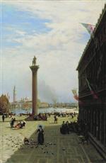 Alexei Petrowitsch Bogoljubow  - Bilder Gemälde - Piazetta, Venice