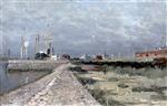 Alexei Petrowitsch Bogoljubow  - Bilder Gemälde - Sea Canal in St. Petersburg