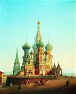 Alexei Petrowitsch Bogoljubow  - Bilder Gemälde - St. Basil's Cathedral, Moscow