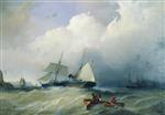 Alexei Petrowitsch Bogoljubow  - Bilder Gemälde - The Baltic Sea