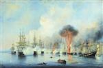 Alexei Petrowitsch Bogoljubow  - Bilder Gemälde - The Battle of Sinop