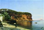 Alexei Petrowitsch Bogoljubow  - Bilder Gemälde - The Coast of Vico