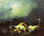 Alexei Petrowitsch Bogoljubow  - Bilder Gemälde - The Departure