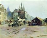 Alexei Petrowitsch Bogoljubow  - Bilder Gemälde - The Market
