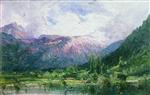 Alexei Petrowitsch Bogoljubow  - Bilder Gemälde - The Mountain Lake