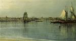 Alexei Petrowitsch Bogoljubow  - Bilder Gemälde - The Mouth of the Neva River