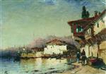 Alexei Petrowitsch Bogoljubow  - Bilder Gemälde - The Outskirts of Constantinople