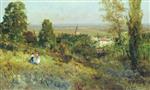 Alexei Petrowitsch Bogoljubow  - Bilder Gemälde - The Outskirts of Paris