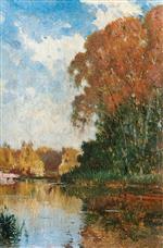 Alexei Petrowitsch Bogoljubow  - Bilder Gemälde - The Pond