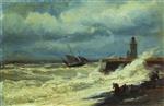 Alexei Petrowitsch Bogoljubow  - Bilder Gemälde - The Storm