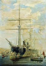 Alexei Petrowitsch Bogoljubow  - Bilder Gemälde - The Warship