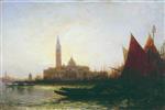 Alexei Petrowitsch Bogoljubow  - Bilder Gemälde - Venice