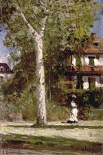 Alexei Petrowitsch Bogoljubow  - Bilder Gemälde - Villa in Vichy