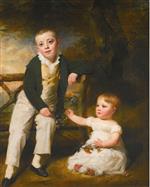 Henry Raeburn  - Bilder Gemälde - Portrait of Willoughby and Arthur Wood