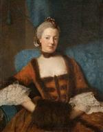 Allan Ramsay - Bilder Gemälde - Henrietta Diana, Dowager Countess of Stafford