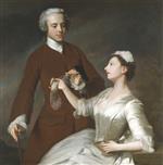Allan Ramsay  - Bilder Gemälde - Portrait of Sir Edward and Lady Turner