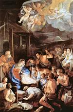 Guido Reni - Bilder Gemälde - Adoration of the Shepherds