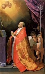 Guido Reni - Bilder Gemälde - Der Heilige Andrea Corsini im Gebet