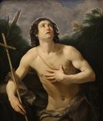 Guido Reni - Bilder Gemälde - Der jugendliche Johannes der Täufer in der Wüste