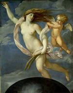 Guido Reni  - Bilder Gemälde - Fortune being restrained by Love