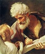 Guido Reni  - Bilder Gemälde - Saint Matthew and the Angel