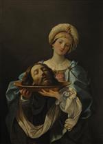 Guido Reni  - Bilder Gemälde - Salome mit dem Haupt Johannes des Täufers