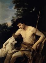 Guido Reni  - Bilder Gemälde - St. John the Baptist in the Wilderness