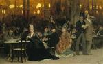 Ilya Efimovich Repin - Bilder Gemälde - A Parisian Cafe