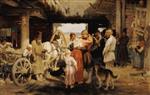 Ilya Efimovich Repin - Bilder Gemälde - Abschied von einem Rekruten