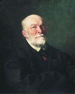 Ilya Efimovich Repin - Bilder Gemälde - Bildnis des Chirurgen und Pädagogen Nikolai I. Pirogow