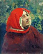 Ilya Efimovich Repin - Bilder Gemälde - Bildnis des Dante Alighieri