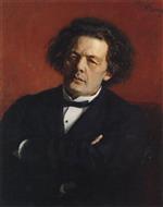 Ilya Efimovich Repin - Bilder Gemälde - Bildnis des Komponisten Anton Rubinstein