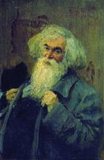 Ilya Efimovich Repin - Bilder Gemälde - Bildnis des Schriftstellers Ieronim Jassinski
