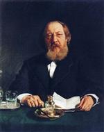 Ilya Efimovich Repin - Bilder Gemälde - Bildnis des Schriftstellers Iwan Aksakow