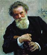 Ilya Efimovich Repin - Bilder Gemälde - Bildnis des Schriftstellers Wladimir Korolenko