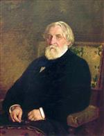 Ilya Efimovich Repin - Bilder Gemälde - Bildnis Iwan Turgenjew