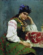 Ilya Efimovich Repin  - Bilder Gemälde - Bildnis Sophia Dragomirowa