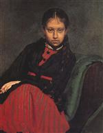 Ilya Efimovich Repin  - Bilder Gemälde - Bildnis Vera Schewzowa