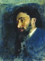 Ilya Efimovich Repin  - Bilder Gemälde - Bildnis Wsewolod Garschin