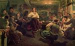 Ilya Efimovich Repin  - Bilder Gemälde - Bis zum Morgen