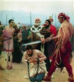 Ilya Efimovich Repin  - Bilder Gemälde - Der Heilige Nikolaus von Myra rettet drei unschuldig Verurteilte vor dem Tode