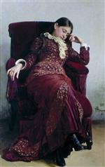 Ilya Efimovich Repin  - Bilder Gemälde - Die Ruhepause