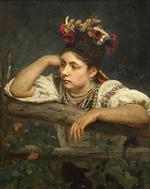 Ilya Efimovich Repin  - Bilder Gemälde - Die Ukrainerin
