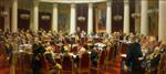 Ilya Efimovich Repin  - Bilder Gemälde - Festsitzung des Staatsrates am hundertsten Jahrestag seit seiner Gründung
