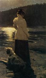 Ilya Efimovich Repin  - Bilder Gemälde - Moonlight