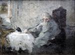 Ilya Efimovich Repin  - Bilder Gemälde - Old Man and Raven