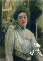 Ilya Efimovich Repin  - Bilder Gemälde - Portrait of Alexandra Botkina