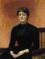 Ilya Efimovich Repin  - Bilder Gemälde - Portrait of Elizaveta Zvantseva